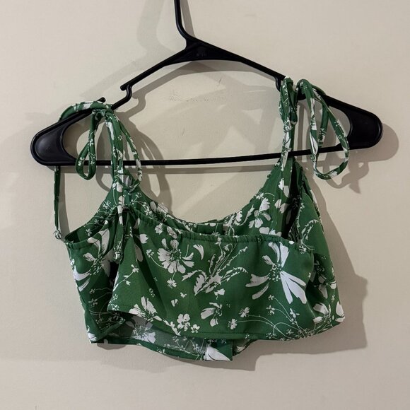 cider green floral cami bralette - Picture 2 of 3